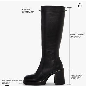 Tall Black Heeled Boots